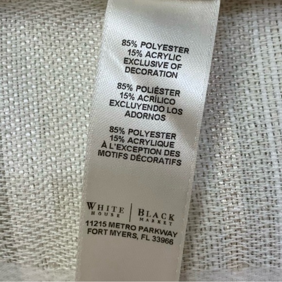 White House Black Market WHBM Asymmetrical Crop Jacket Blazer - Picture 9 of 10